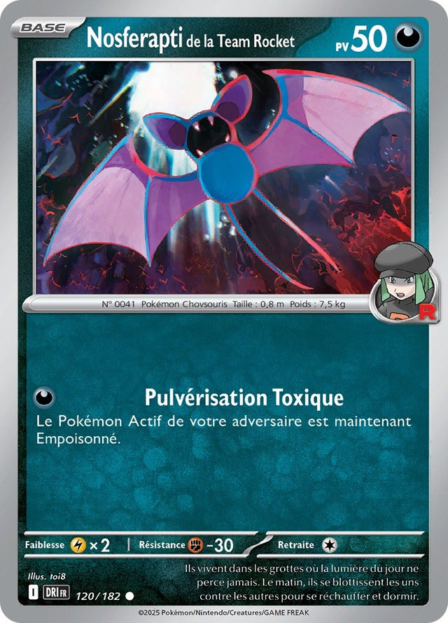 Nosferapti de la Team Rocket (DRI 120) - Rivalités Destinées - Carte Pokémon