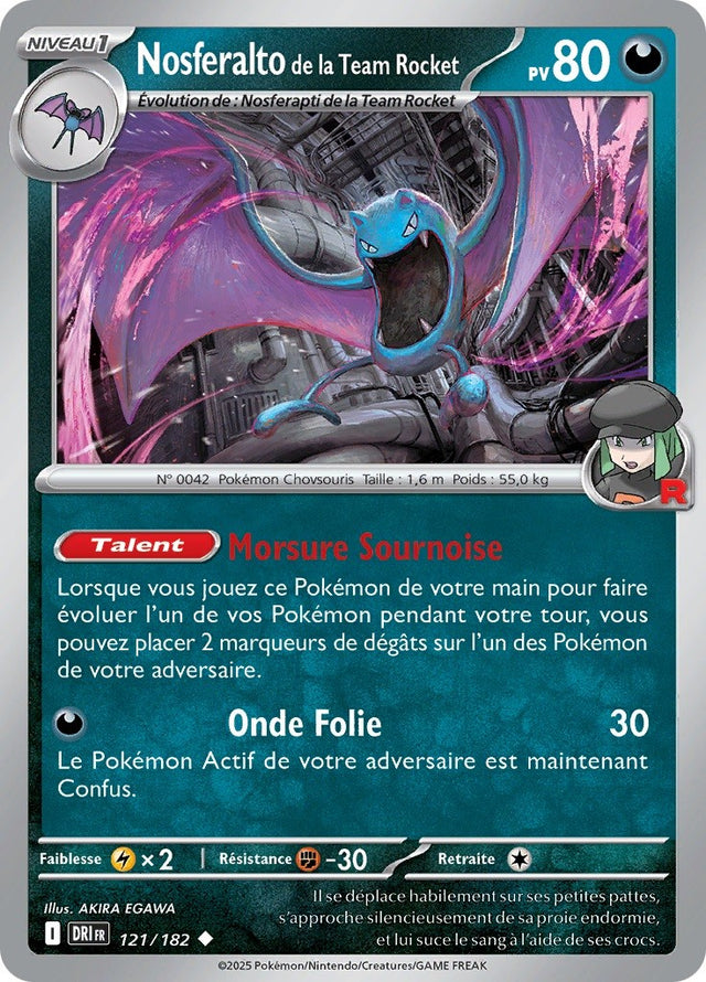 Nosferalto de la Team Rocket (DRI 121) - Rivalités Destinées - Carte Pokémon