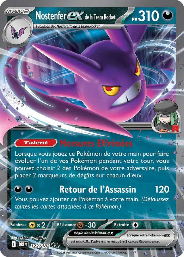 Nostenfer ex de la Team Rocket (DRI 122) - Rivalités Destinées - Carte Pokémon