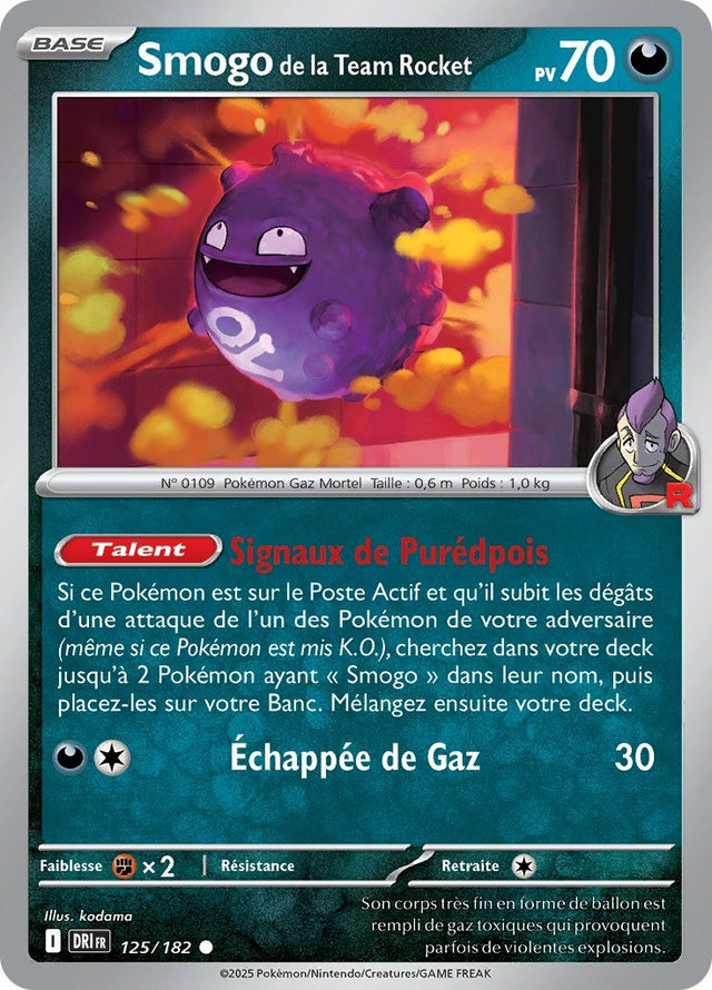 Smogo de la Team Rocket (DRI 125) - Rivalités Destinées - Carte Pokémon
