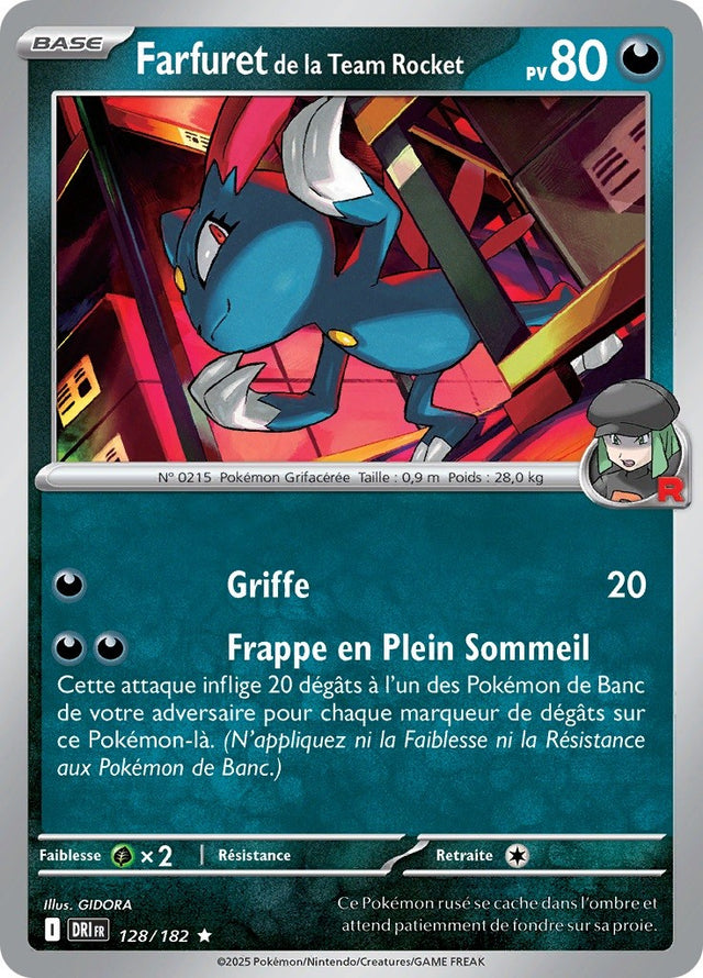 Farfuret de la Team Rocket (DRI 128) - Rivalités Destinées - Carte Pokémon