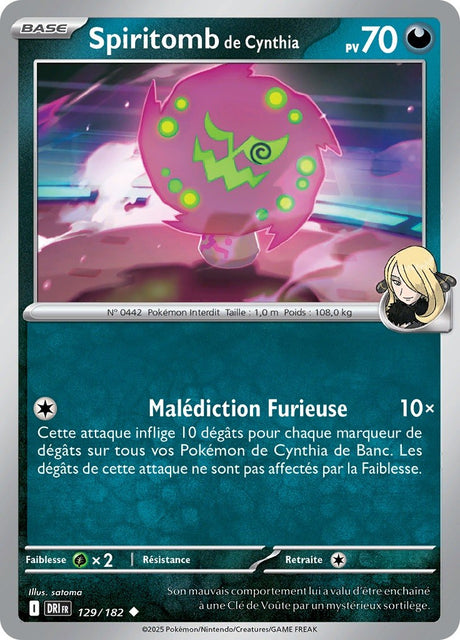 Spiritomb de Cynthia (DRI 129) - Rivalités Destinées - Carte Pokémon