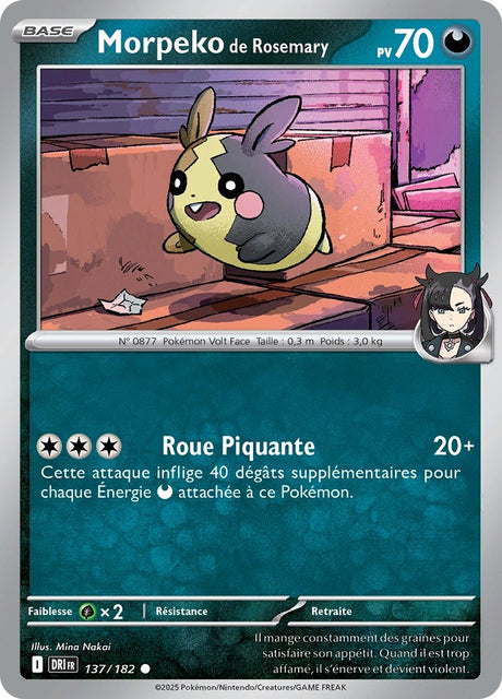 Morpeko de Rosemary (DRI 137) - Rivalités Destinées - Carte Pokémon
