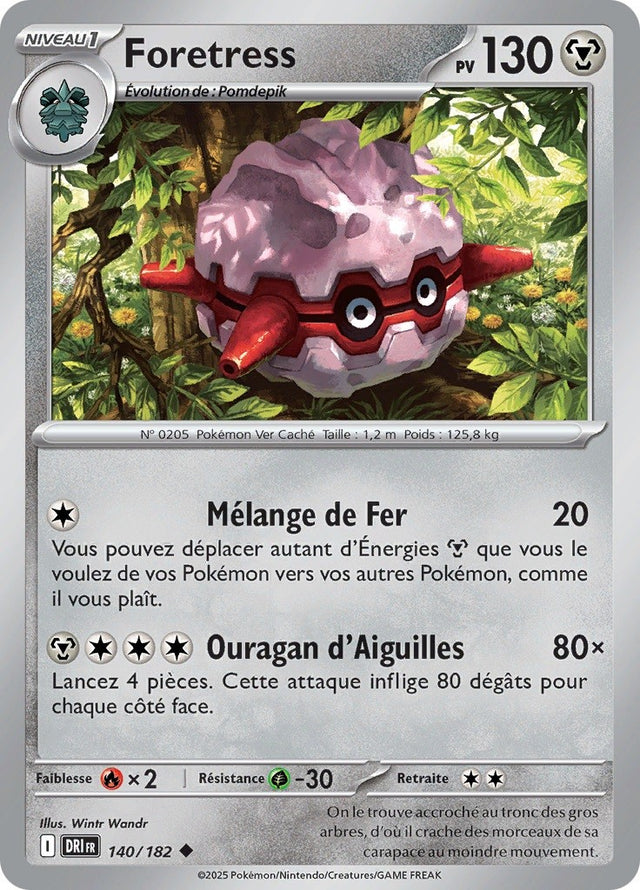 Foretress (DRI 140) - Rivalités Destinées - Carte Pokémon