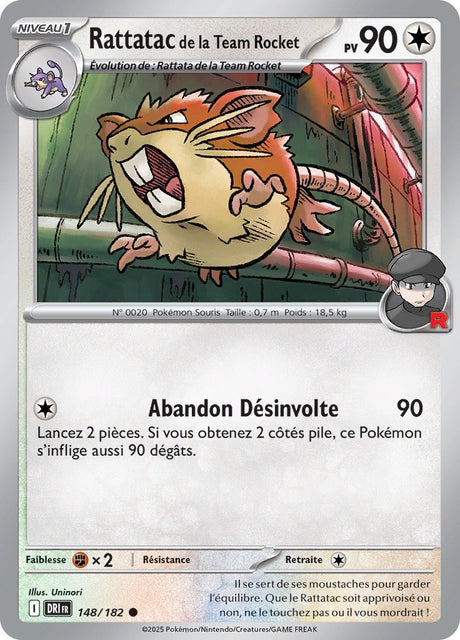 Rattatac de la Team Rocket (DRI 148) - Rivalités Destinées - Carte Pokémon
