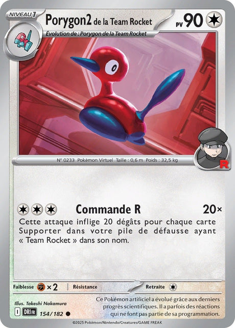 Porygon2 de la Team Rocket (DRI 154) - Rivalités Destinées - Carte Pokémon