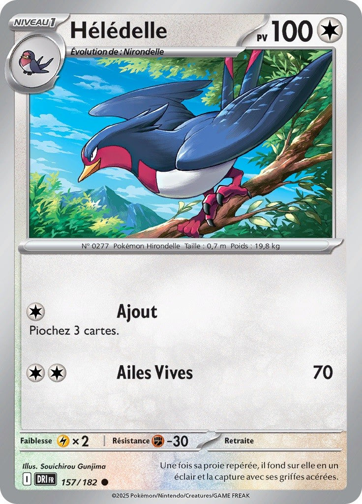 Hélédelle (DRI 157) - Rivalités Destinées - Carte Pokémon