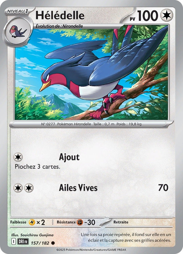 Hélédelle (DRI 157) - Rivalités Destinées - Carte Pokémon