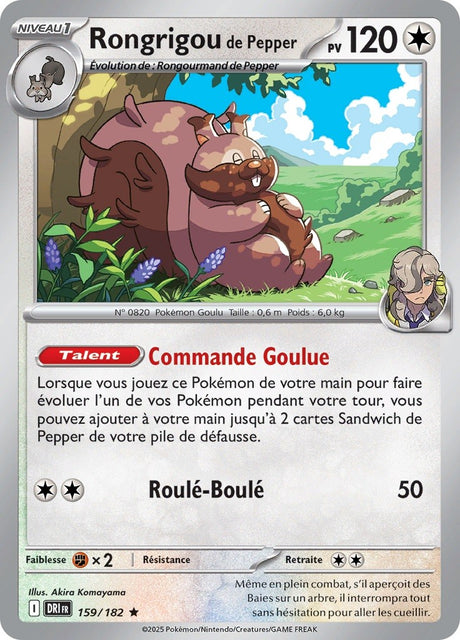Rongrigou de Pepper (DRI 159) - Rivalités Destinées - Carte Pokémon