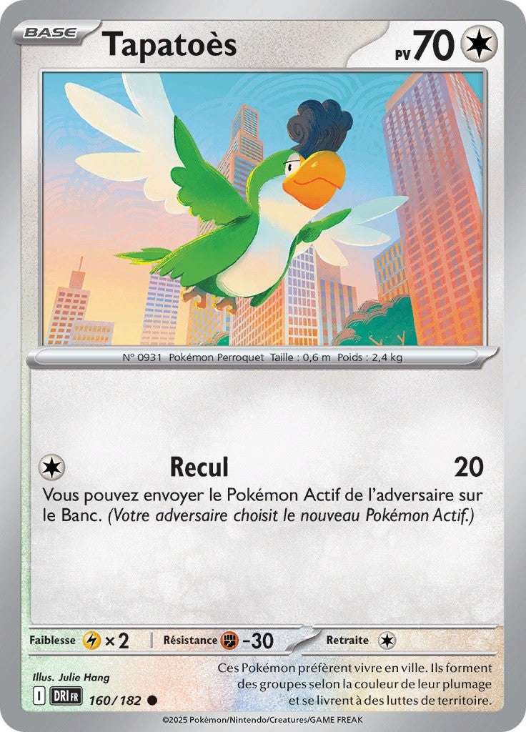 Tapatoès (DRI 160) - Rivalités Destinées - Carte Pokémon