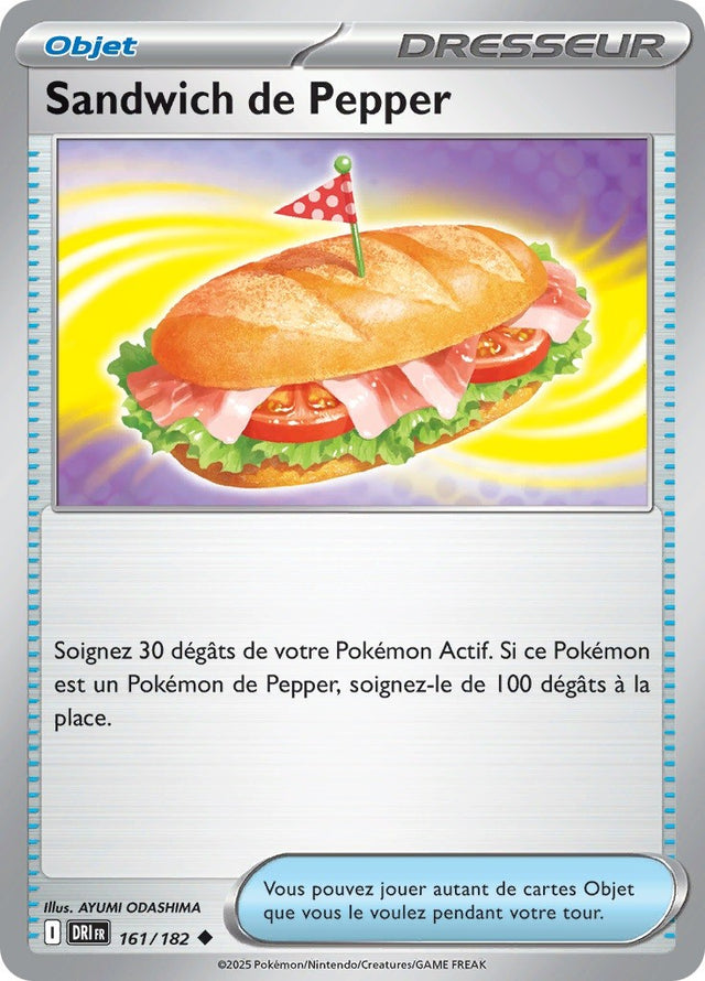 Sandwich de Pepper (DRI 161) - Rivalités Destinées - Carte Pokémon