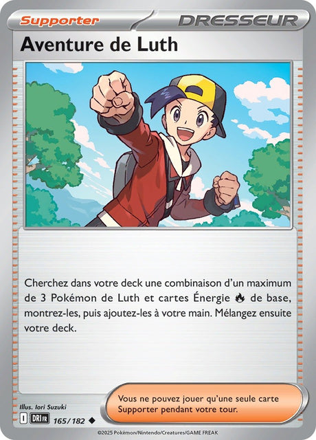Aventure de Luth (DRI 165) - Rivalités Destinées - Carte Pokémon