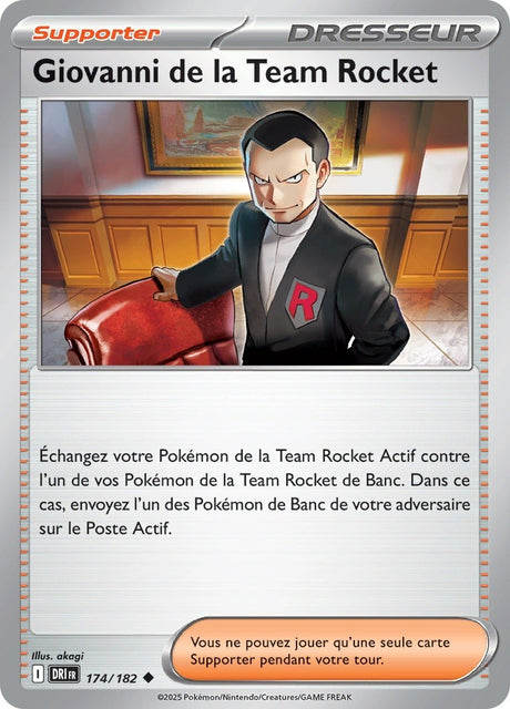Giovanni de la Team Rocket (DRI 174) - Rivalités Destinées - Carte Pokémon