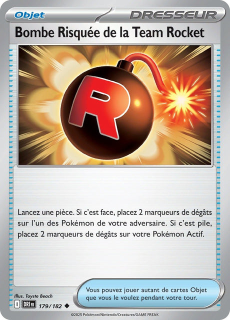 Bombe Risquée de la Team Rocket (DRI 179) - Rivalités Destinées - Carte Pokémon
