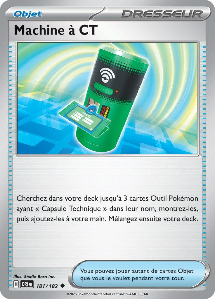 Machine à CT (DRI 181) - Rivalités Destinées - Carte Pokémon