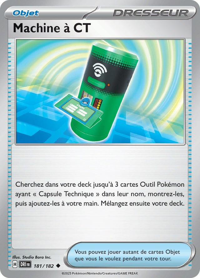 Machine à CT (DRI 181) - Rivalités Destinées - Carte Pokémon