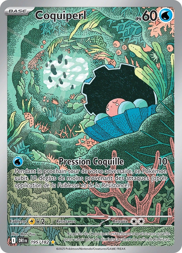 Coquiperl (DRI 195) - Rivalités Destinées - Carte Pokémon