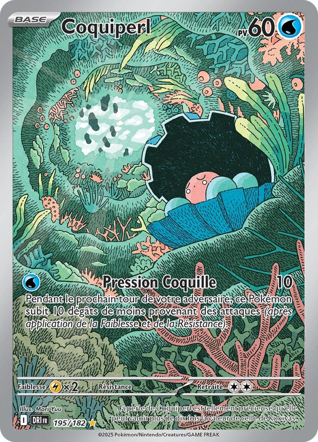 Coquiperl (DRI 195) - Rivalités Destinées - Carte Pokémon