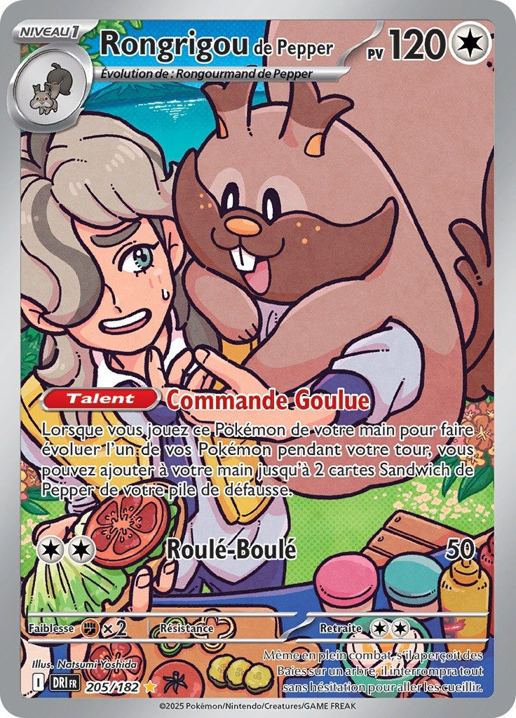 Rongrigou de Pepper (DRI 205) - Rivalités Destinées - Carte Pokémon