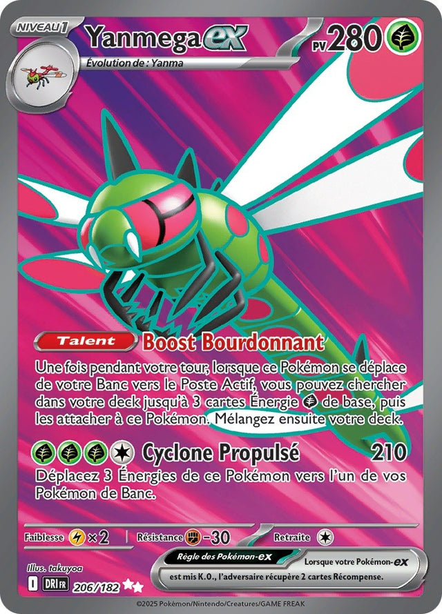 Yanmega ex (DRI 206) - Rivalités Destinées - Carte Pokémon