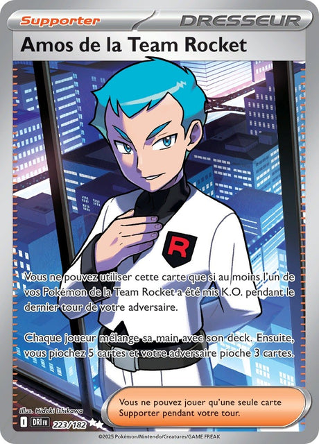 Amos de la Team Rocket (DRI 223) - Rivalités Destinées - Carte Pokémon