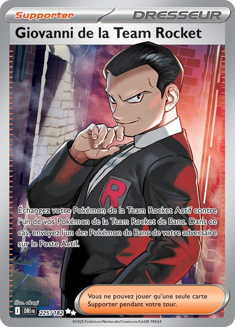 Giovanni de la Team Rocket (DRI 225) - Rivalités Destinées - Carte Pokémon