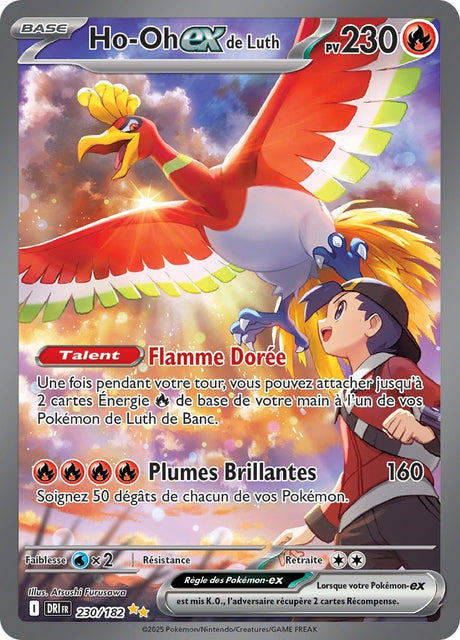 Ho-Oh ex de Luth (DRI 230) - Rivalités Destinées - Carte Pokémon