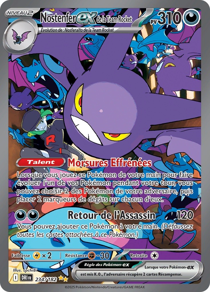 Nostenfer ex de la Team Rocket (DRI 234) - Rivalités Destinées - Carte Pokémon
