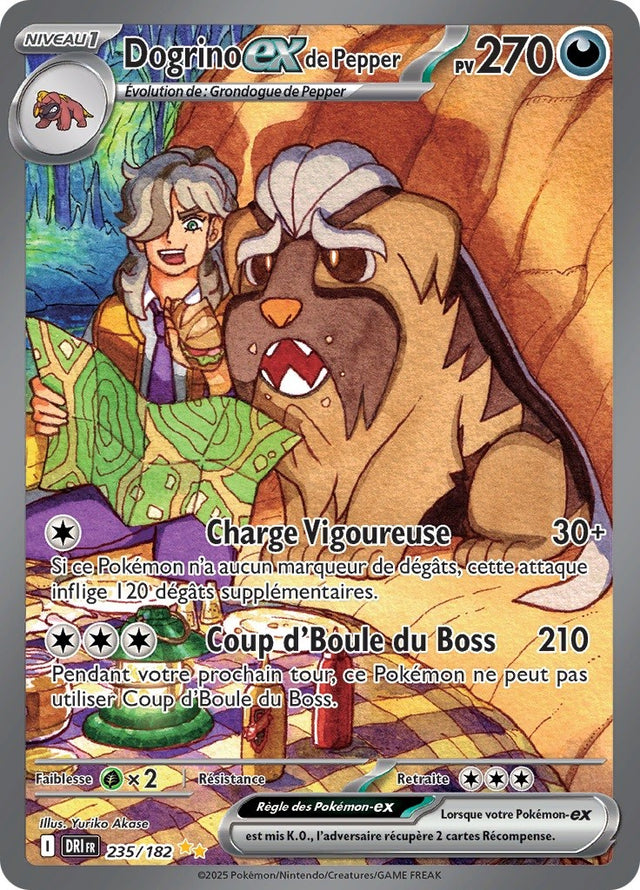 Dogrino ex de Pepper (DRI 235) - Rivalités Destinées - Carte Pokémon