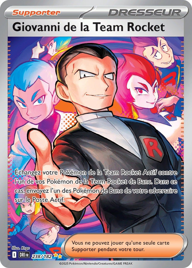 Giovanni de la Team Rocket (DRI 238) - Rivalités Destinées - Carte Pokémon