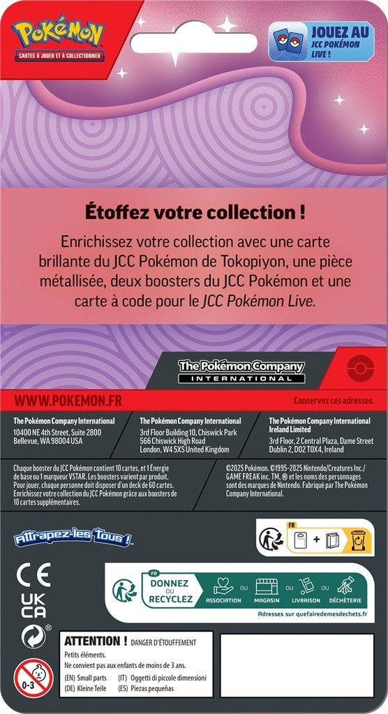 Pokémon - Duo-Pack de 2 Boosters Août 2025 : Tokopiyon