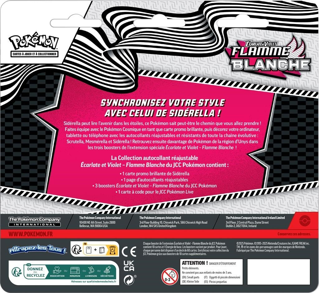 Pokémon - Tri-Pack 3 Boosters EV10.5 Flamme Blanche : Sidérella