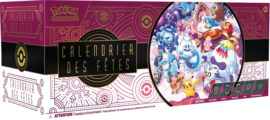 Pokémon - Coffret Calendrier des Fêtes 2025