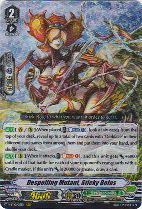 V-BT10/015 Despoiling Mutant, Sticky Bolas