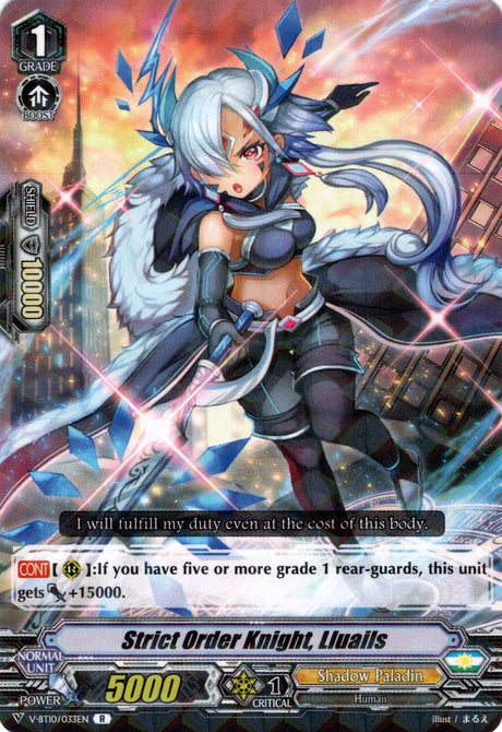 V-BT10/033EN Strict Order Knight, Lluails