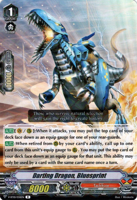 V-BT10/036EN Darting Dragon, Bluesprint