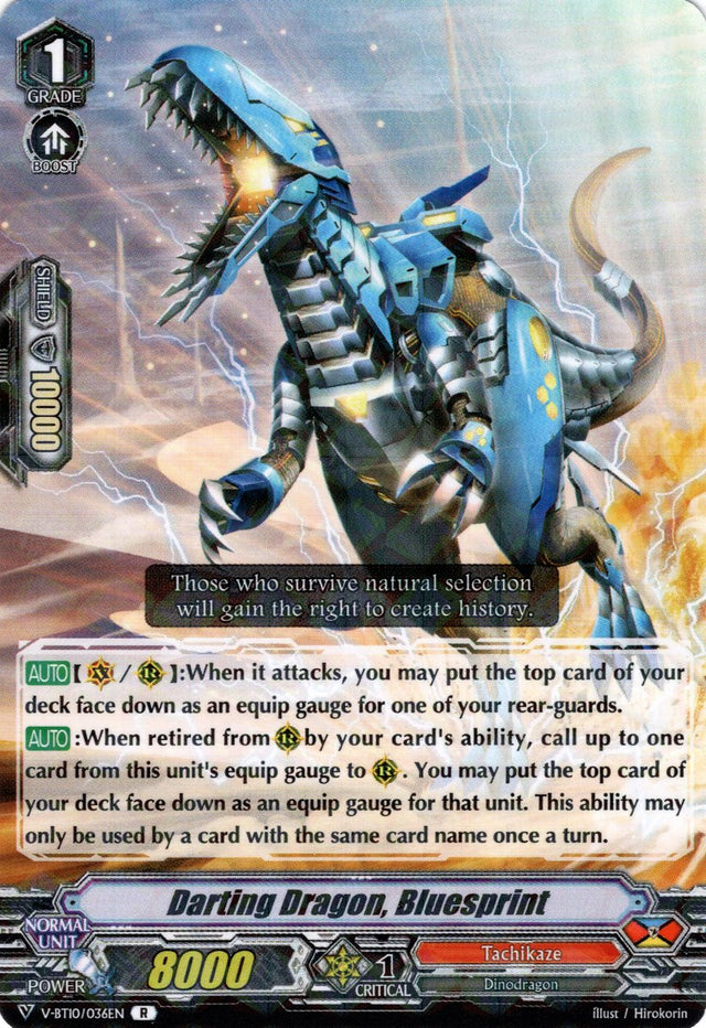 V-BT10/036EN Darting Dragon, Bluesprint