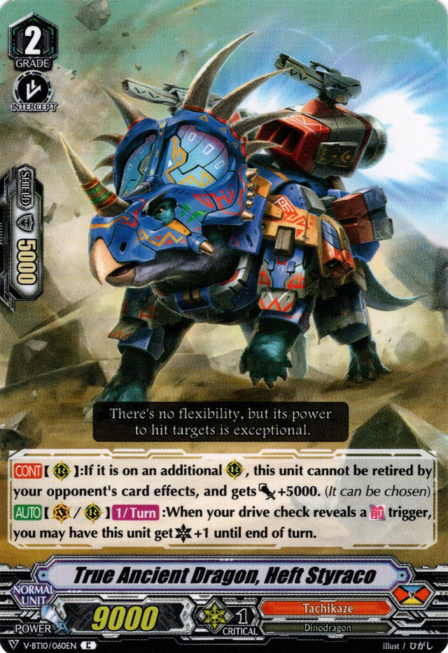 V-BT10/060EN True Ancient Dragon, Heft Styraco