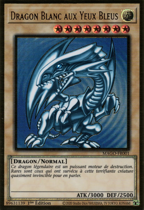 MAGO-FR001 Dragon Blanc aux Yeux Bleus