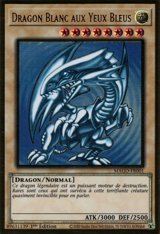 MAGO-FR001 Dragon Blanc aux Yeux Bleus