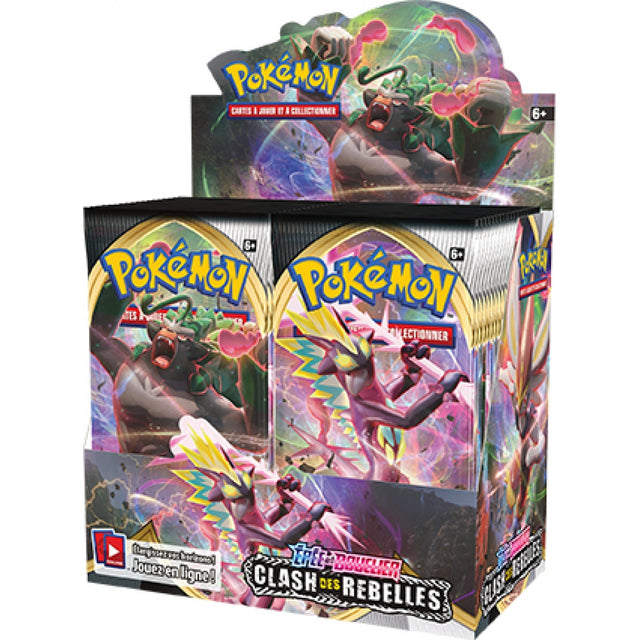 Display Boîte de 36 Boosters Épée et Bouclier : Clash des Rebelles Pokémon FR