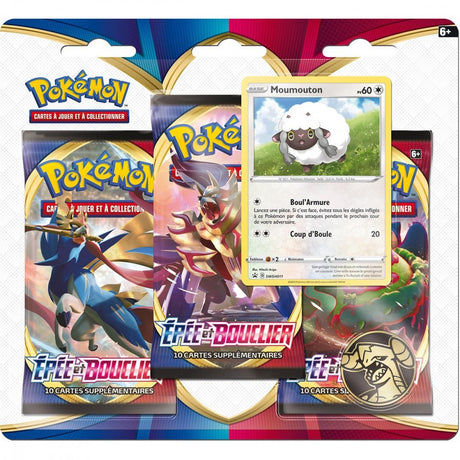 Tripack Pokémon Épée et Bouclier - Moumouton