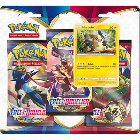 Tripack Pokémon Épée et Bouclier - Morpeko