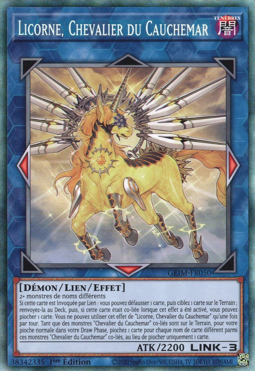GEIM-FR050 Licorne, Chevalier du Cauchemar (Collector Rare)