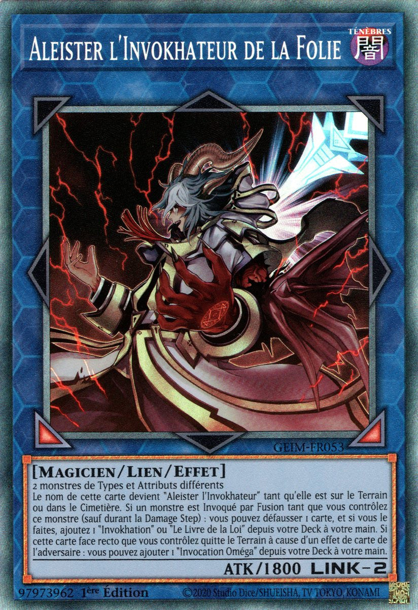 GEIM-FR053 Aleister l'Invokhateur de la Folie (Collector Rare)