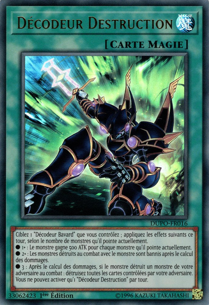 DUPO-FR016 Décodeur Destruction