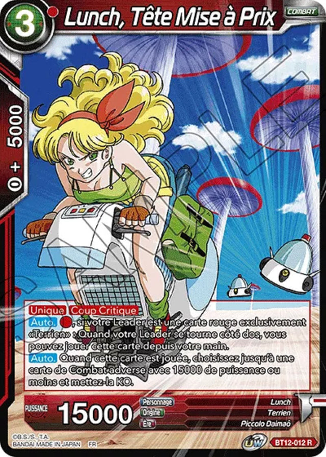 Lunch, Tête Mise à Prix : BT12-012 R