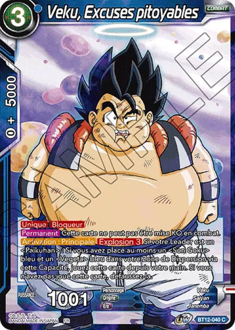 Veku, Excuses pitoyables : BT12-040 C