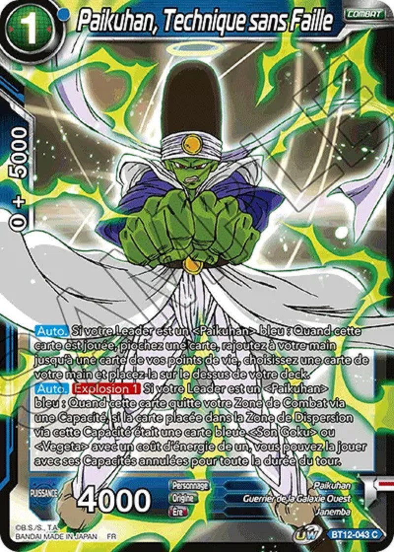 Paikuhan, Technique sans Faille : BT12-043 C
