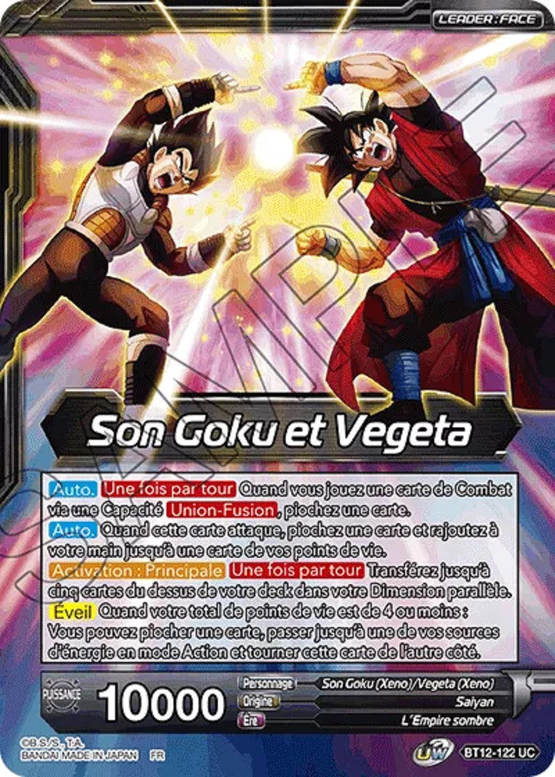 Son Goku et Vegeta // Gogeta, Fusion fatidique : BT12-122 UC